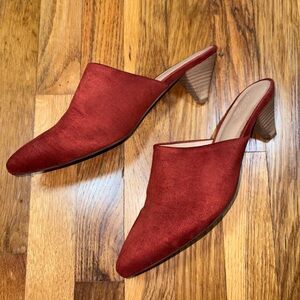 Elegant Red Women's Mules